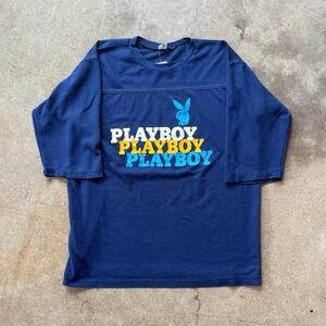 Vintage 80's Playboy Magazine Long Sleeve T-Shirt XL
